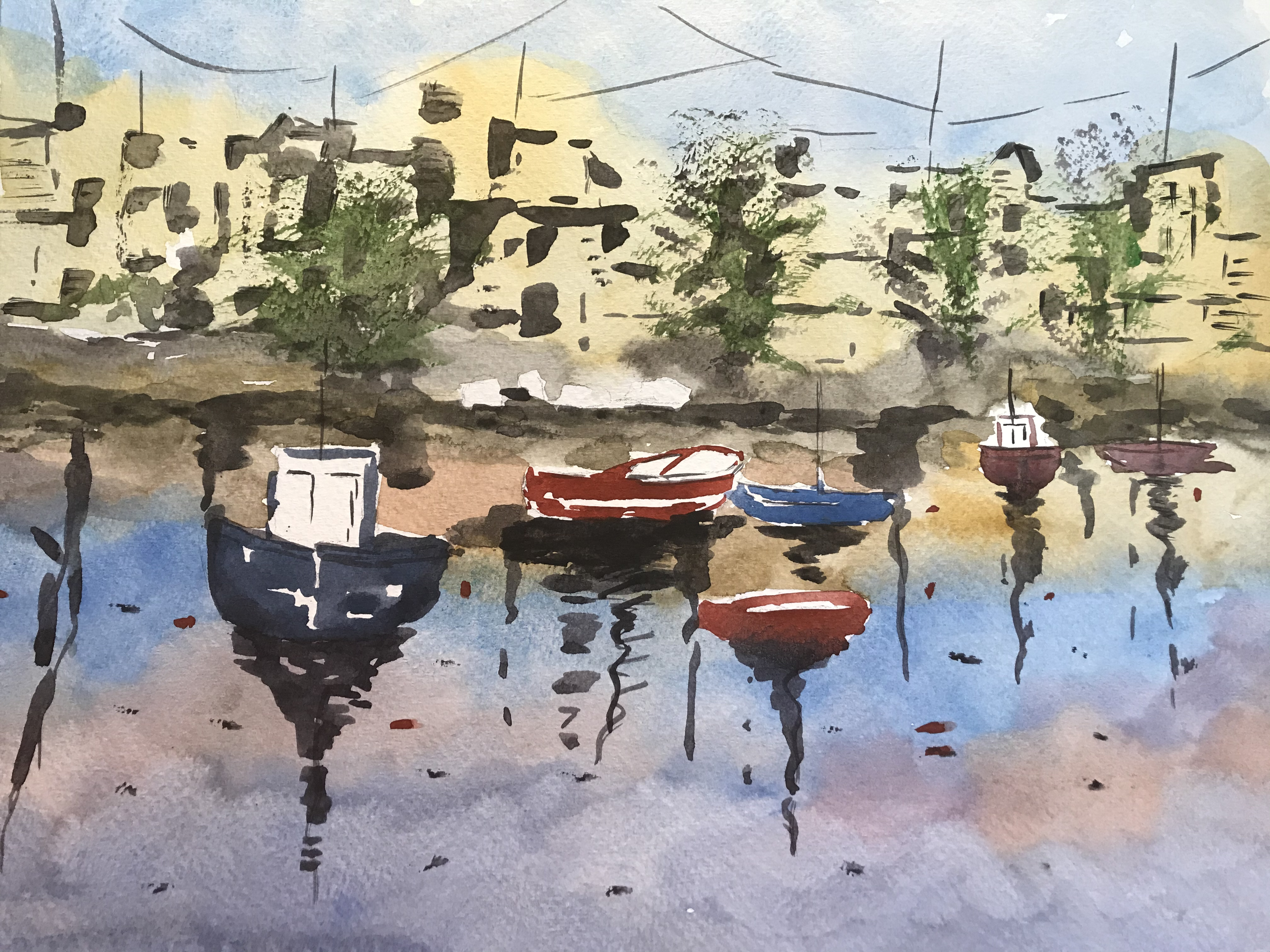 aquarelle antalya juin 2020