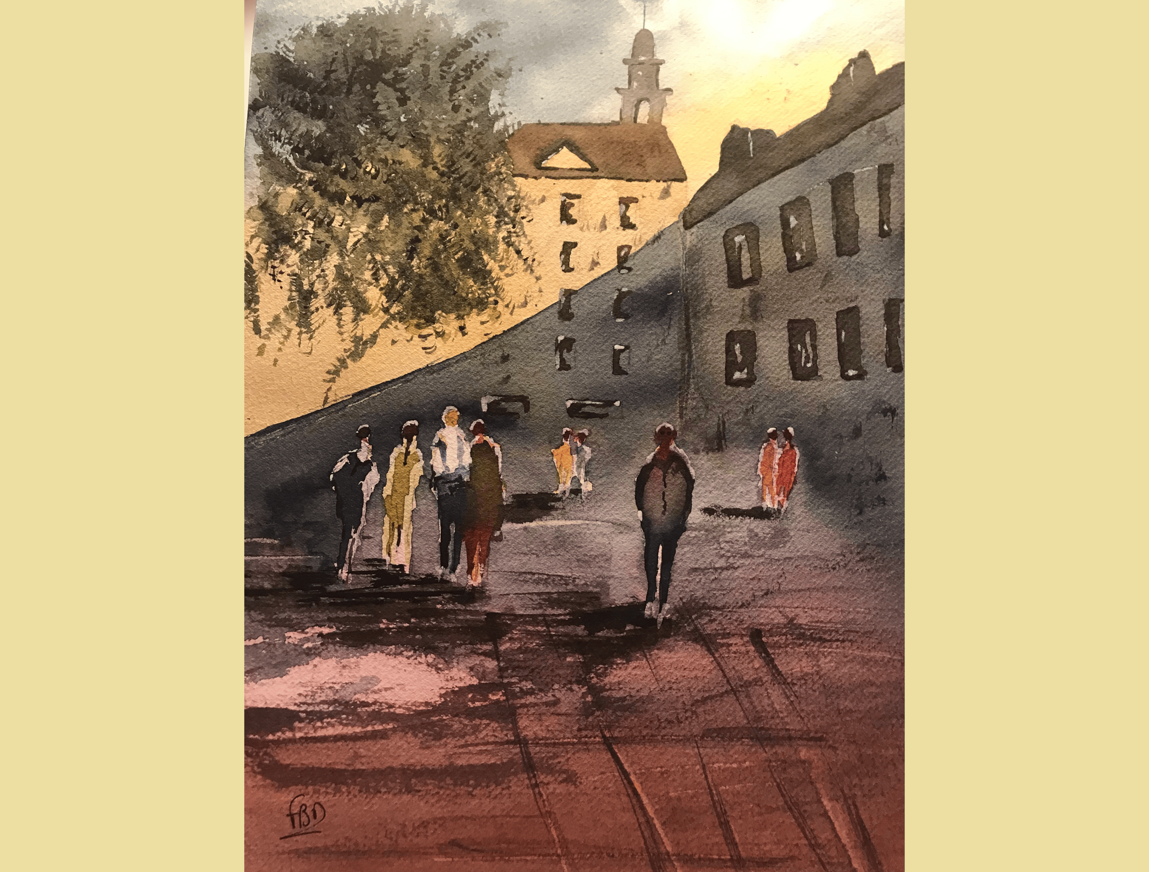 aquarelle lot et garonne septembre 2021