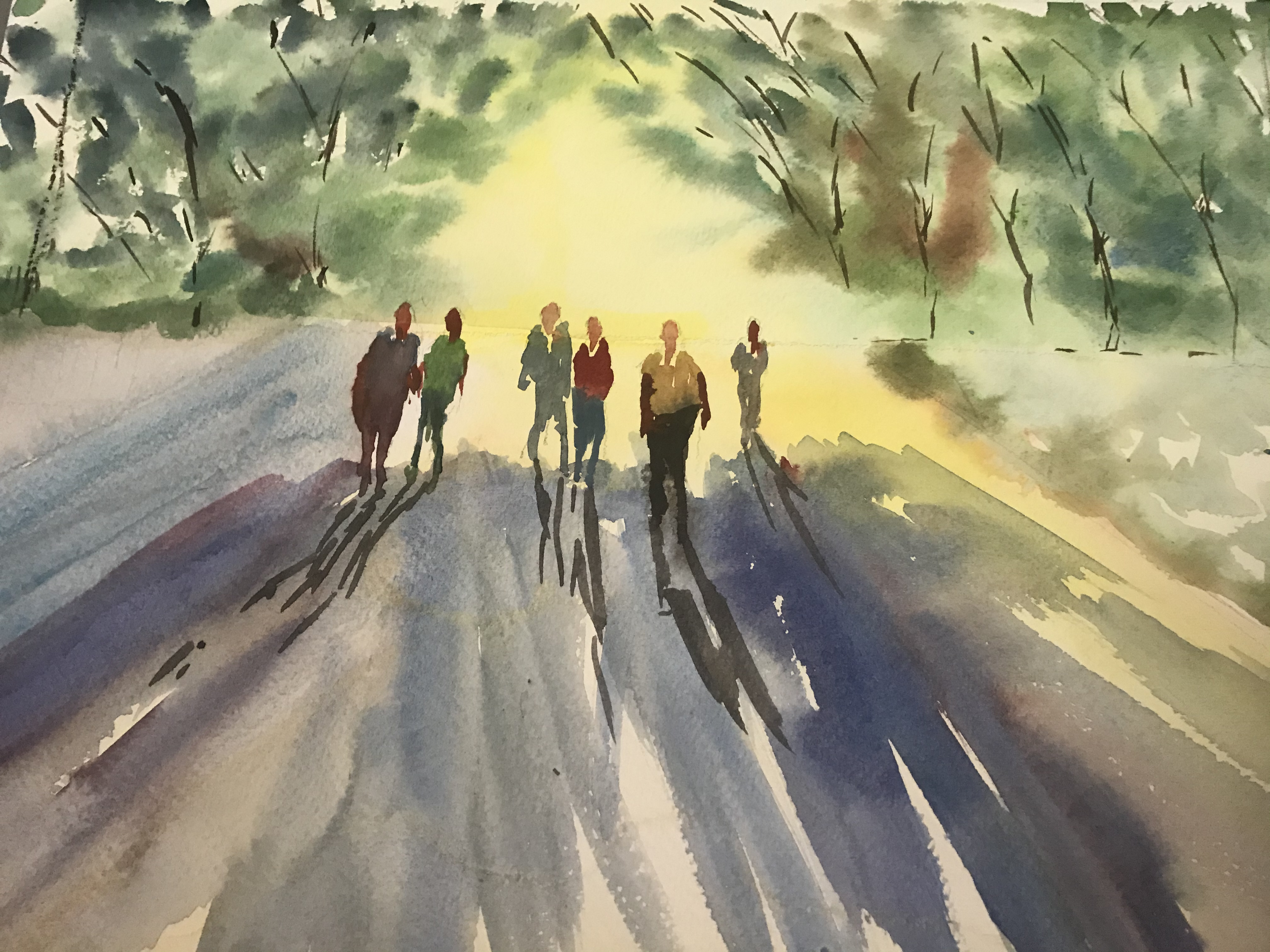 aquarelle revenir mars 2021