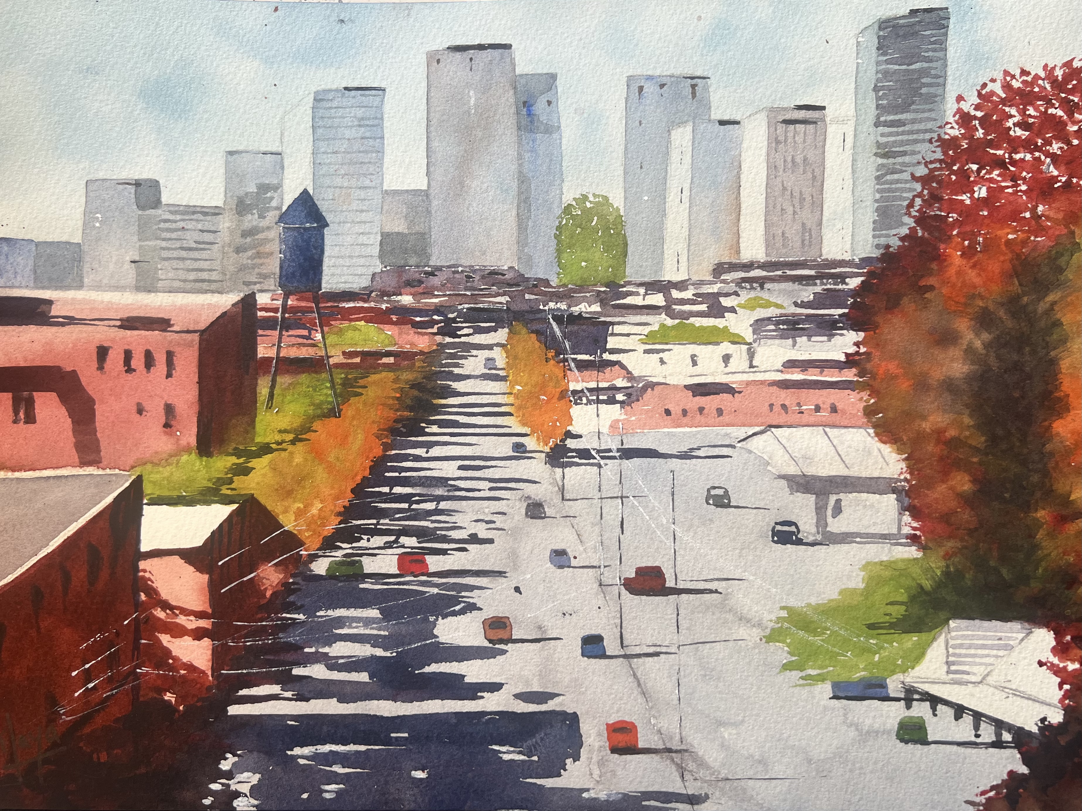 aquarelle Richmond Vigirnie USA juin 2025