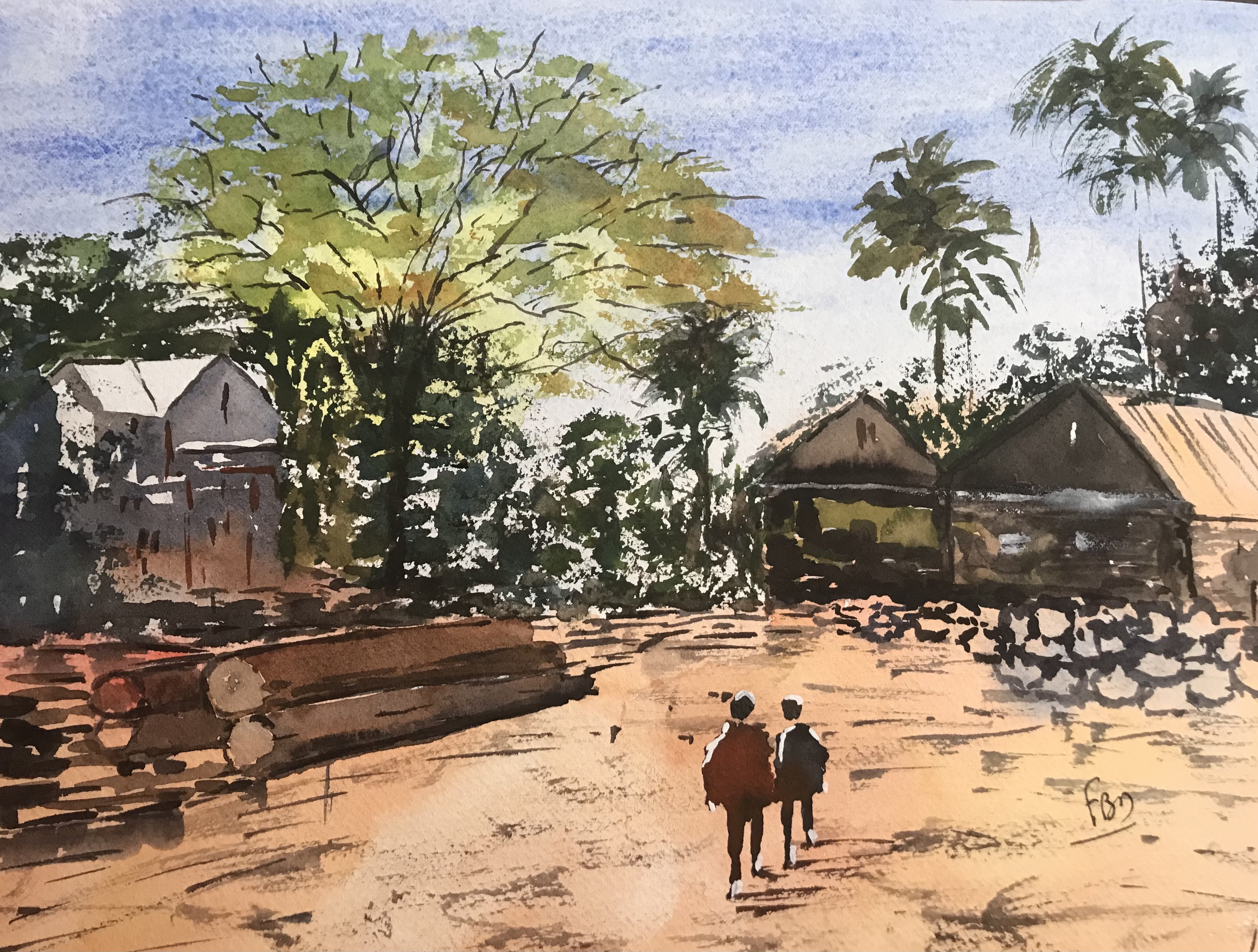 aquarelle tanzanie juillet 2021