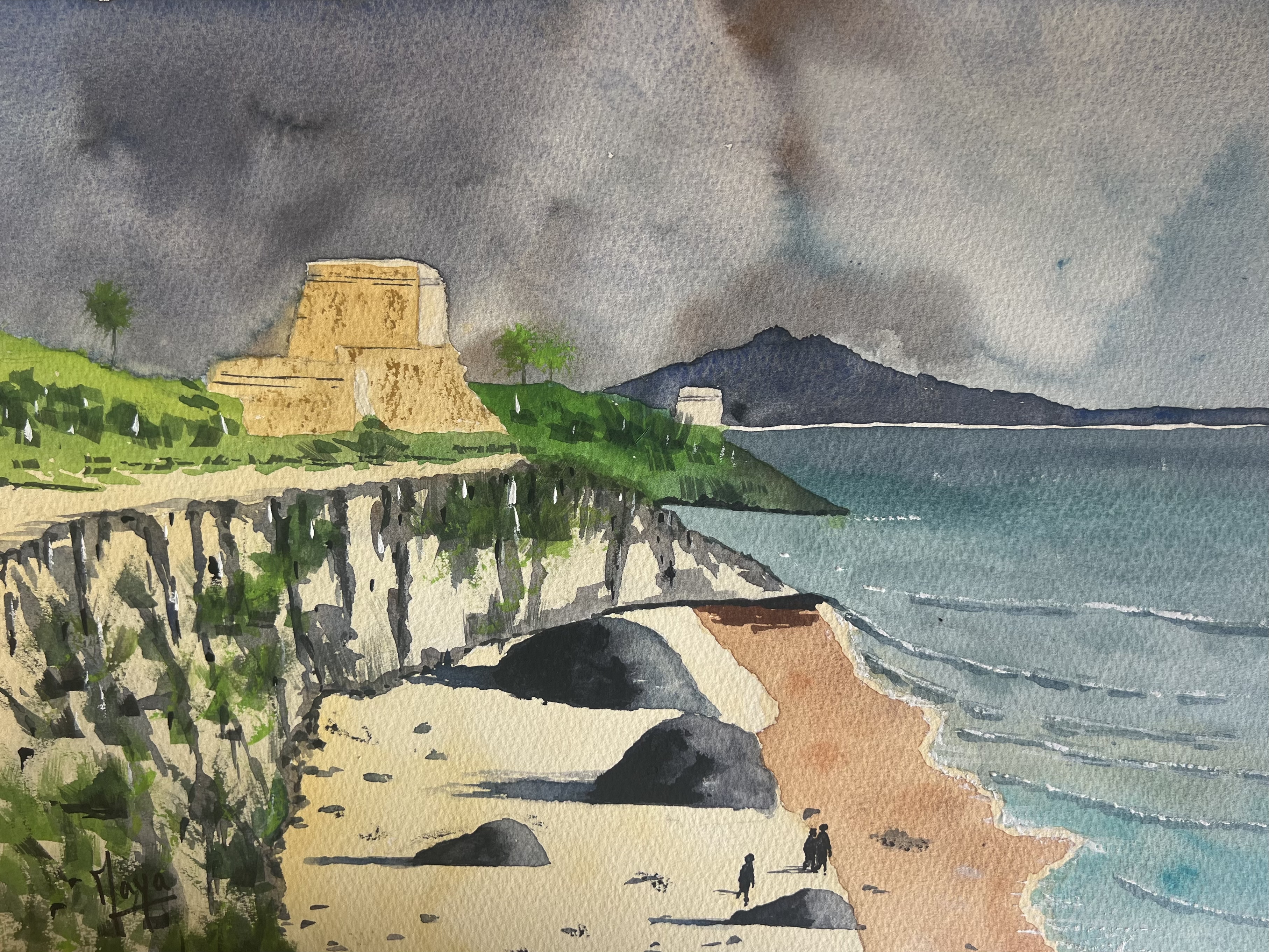aquarelle Tulum Mexique juillet 2025